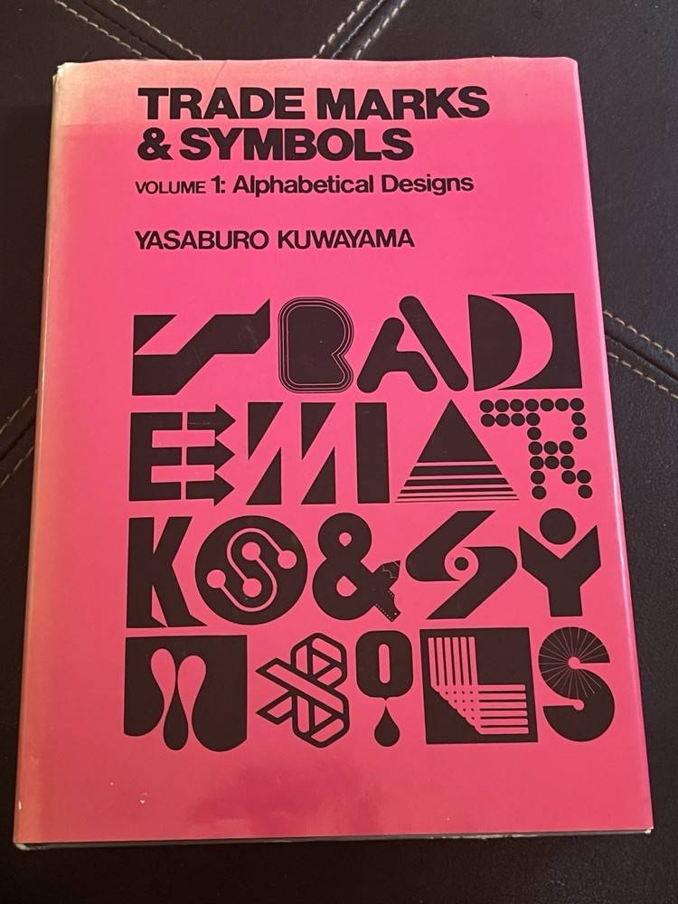Trade Marks & Symbols Vol. 1 by Yasaburo Kuwayama -  1973 First Edition HCDJ