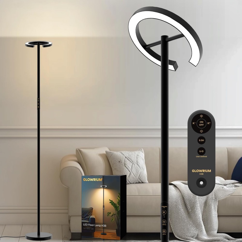 Floor Lamps for Living Room, 24W LED Floor Lamp with Remote, 70.8