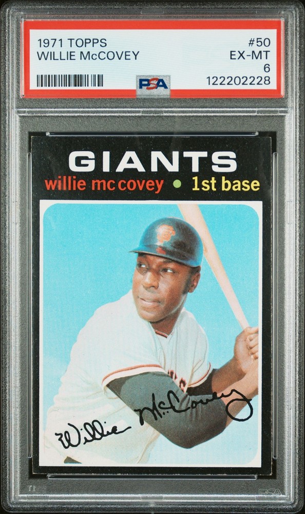 Willie Mccovey 1971 Topps PSA 6 San Francisco Giants HOF