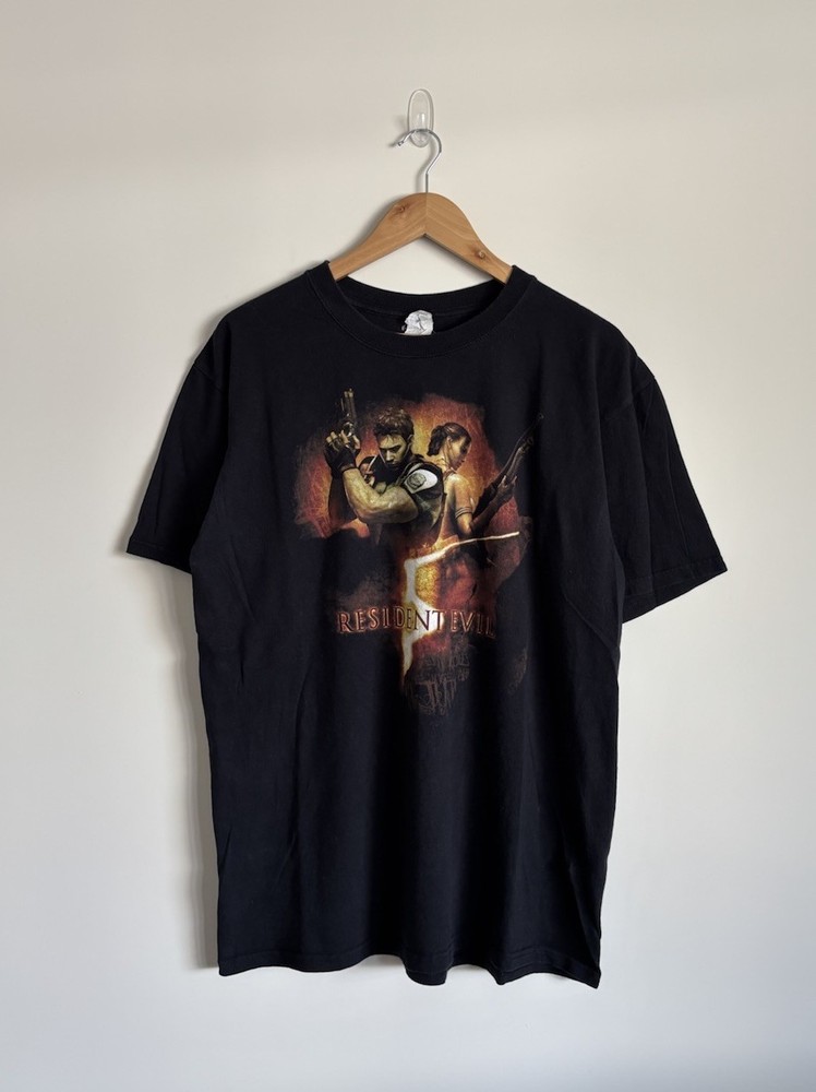 VTG 00s Resident Evil 5 Capcom Video Game Promo Tshirt Size L