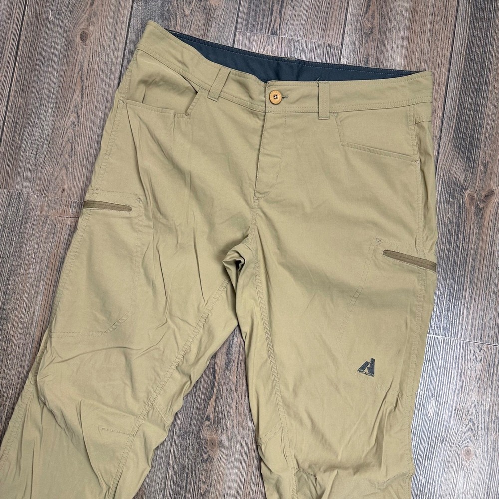 Eddie Bauer First Ascent Guide Pro Pants Mens 38x34 Khaki Tan Hiking Outdoor