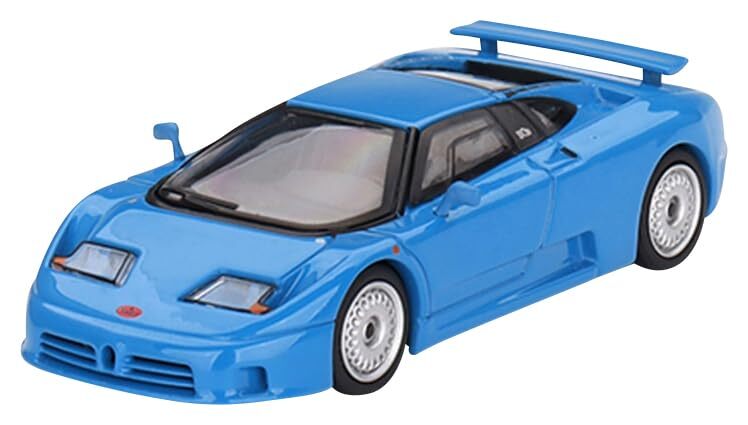 Bugatti EB110 GT Blue Left-Hand Drive 1/64 Mini GT Diecast Model