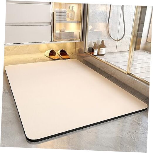 Soft Absorbent Stain-Resistant Nude Bath Mat 16