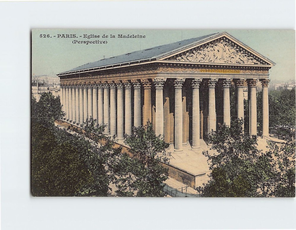 Postcard Eglise de la Madeleine Paris France