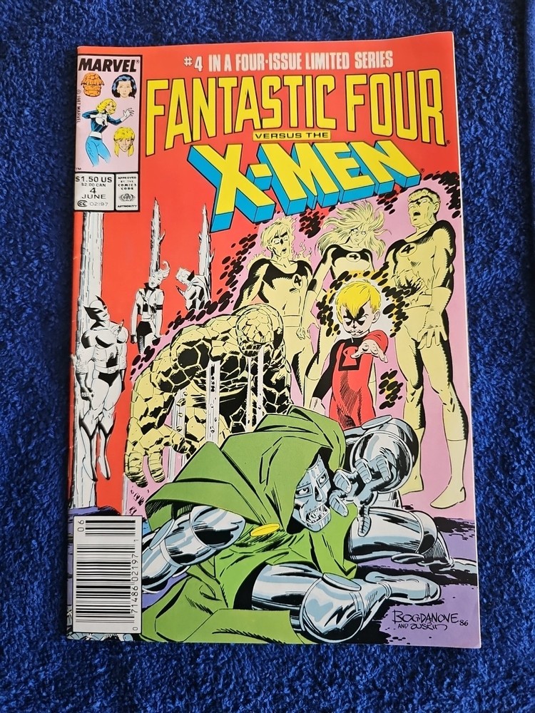 Fantastic Four vs. X-Men #4 (Marvel Comics June 1987)