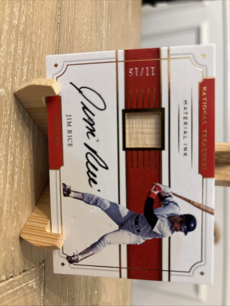 2017 Jim Rice National Treasures Auto 11/15