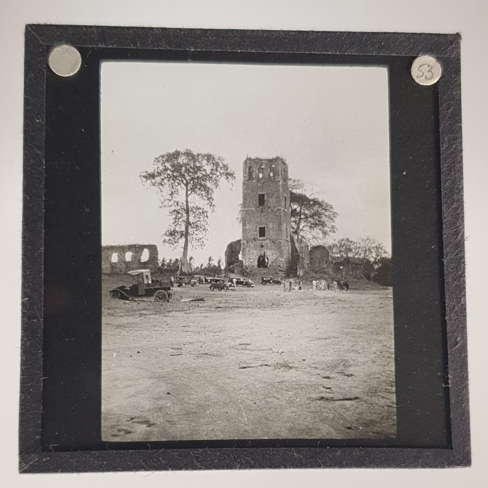 Antique  Magic Lantern  Glass Slide Collectable Rare Unique