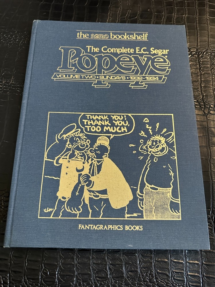 THE COMPLETE E.C. SEGAR POPEYE, VOL. 2: Sunday’s, 1932-1934 hardcover book