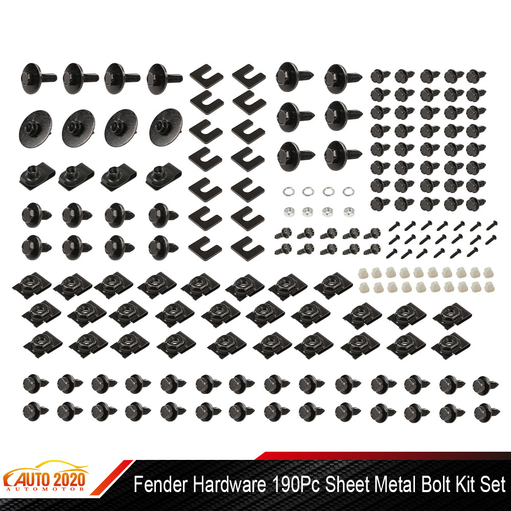 Front End Sheet Metal Hardware 190pc/Set Fits For Chevrolet Impala Pontiac Buick