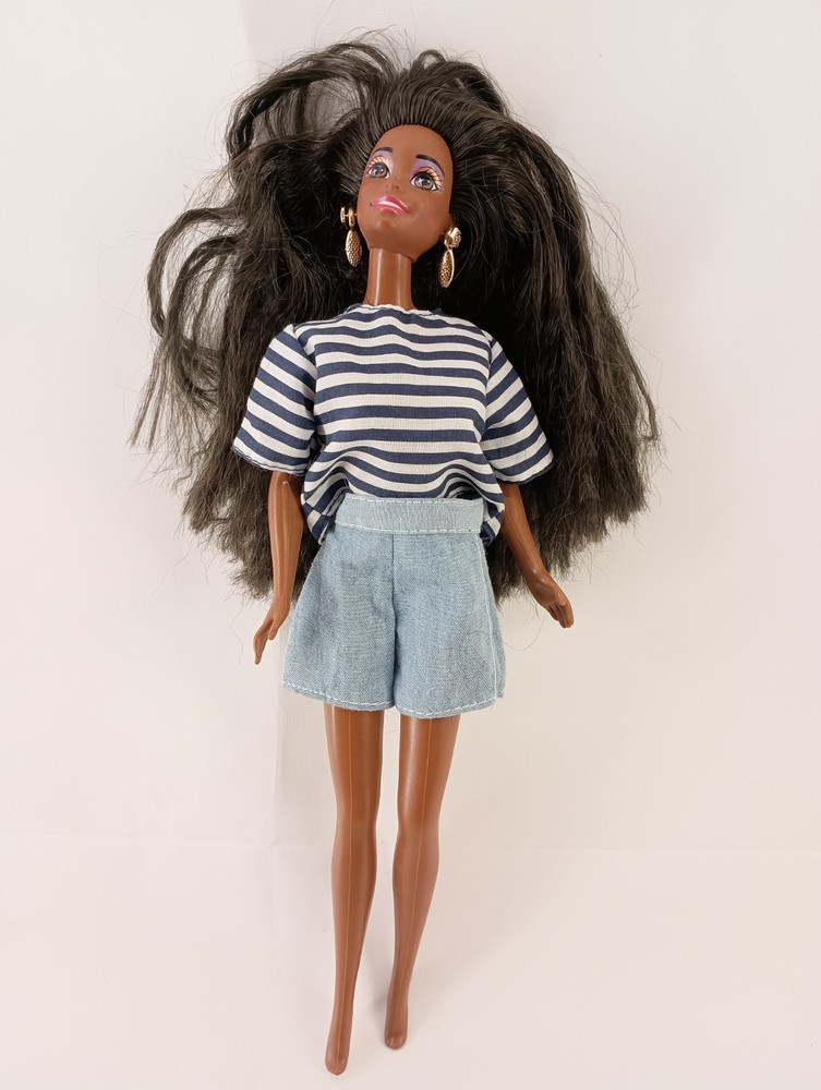 Vintage 1990 Christie Doll By Mattel Barbie African American EUC