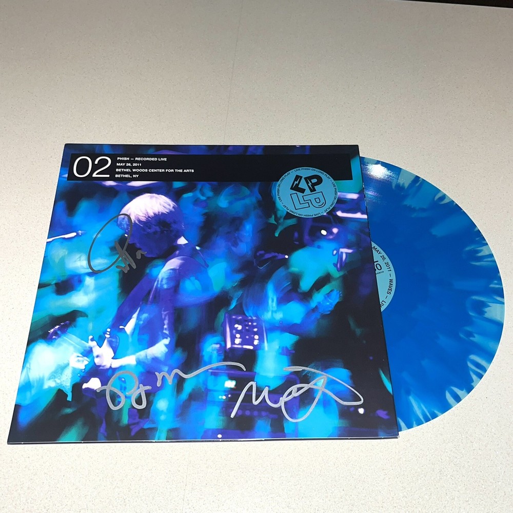 PHISH BAND signed autographed LIVE 02 TREY MIKE PAIGE VINYL ALBUM RECORD JSA COA
