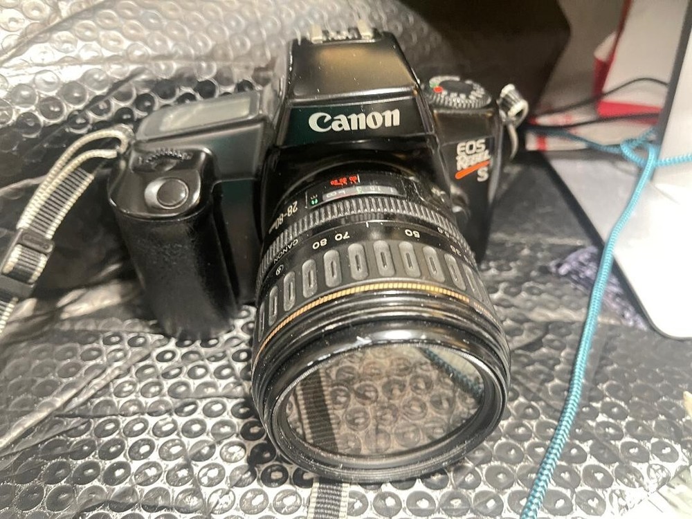 Canon EOS Rebel S II Film Camera, Battery, Canon Zoom Lens EF II 35-80mm (V19)