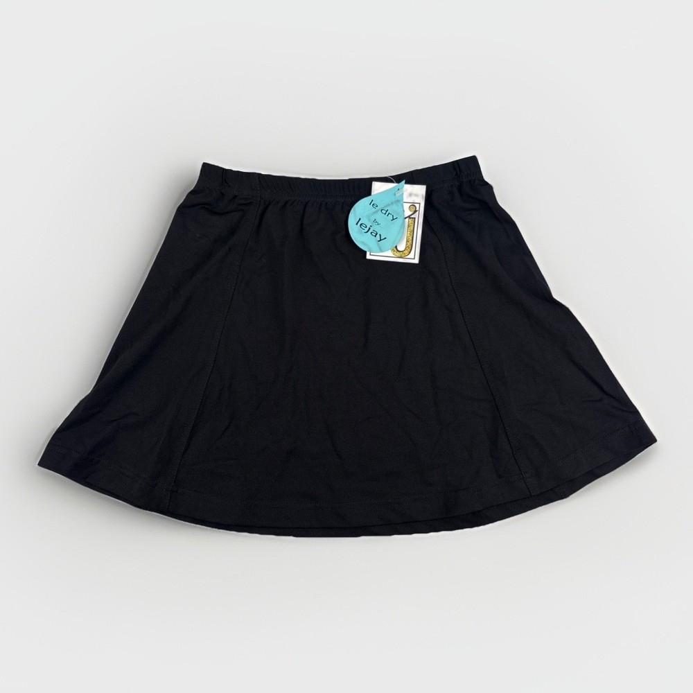 Vintage 90s LeJ Women’s Black Atheltic Tennis Pickleball Skirt NEW With Tags NOS