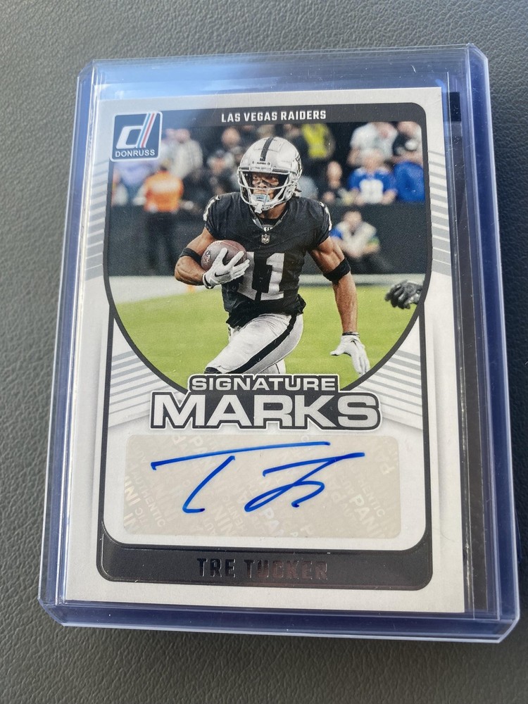 2024 Donruss #SMA-TTU Tre Tucker Signature Marks