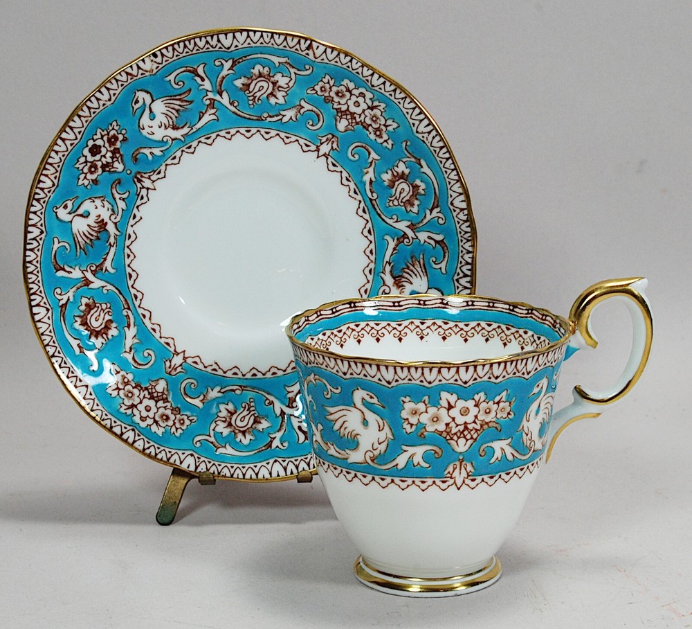 Crown Staffordshire Ellesmere Bone China Demitasse Cup and Saucer England