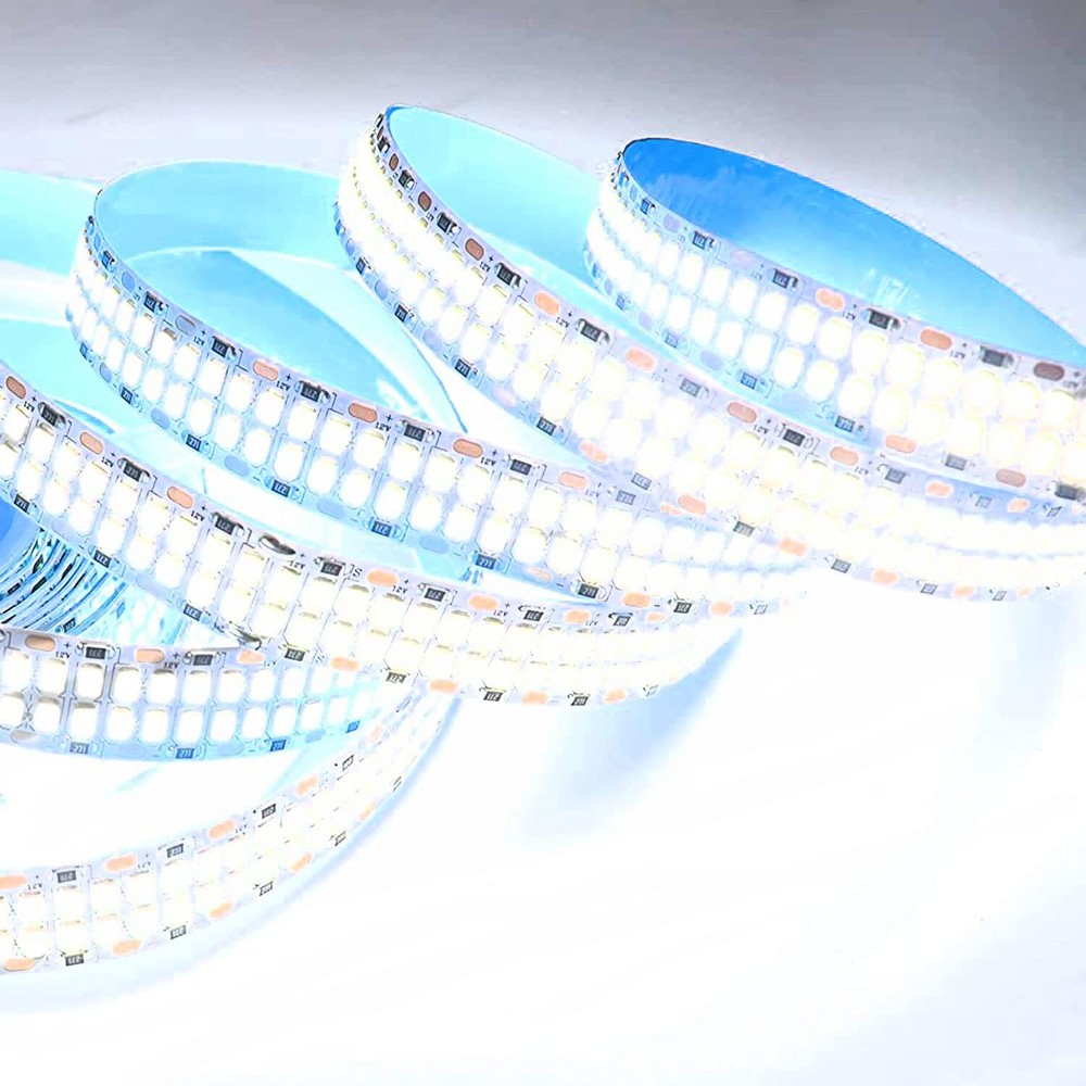 LED Lights Strip, Dimmable DC 12V 16.4ft SMD 5054 Double Rows 1200 LEDs Super...