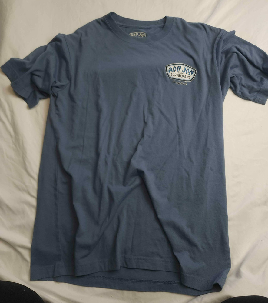 Ron Jon Surf Shop Surfboards Orange Beach T-Shirt Mens Large Blue Coastal Summer