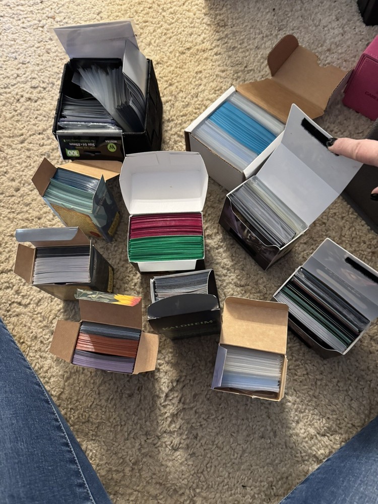 mtg card sleeves - Bulk - Color, Inner/outer Clear, Multi Character - Commander