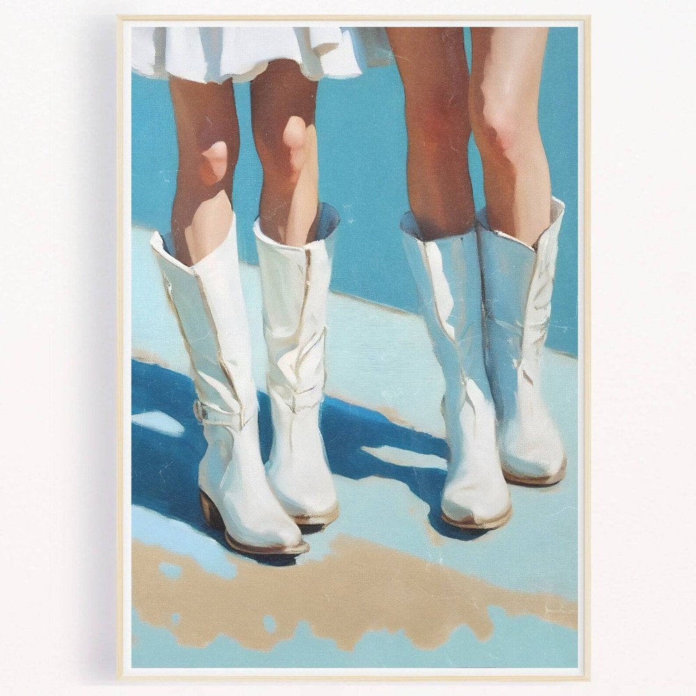 Cowgirl Wall Art Preppy Western Print Coastal Cowgirl Aesthetic Girly Western