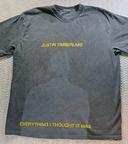 JUSTIN TIMBERLAKE - 2024 - XL Official The Forget Tomorrow Tour Dates T-Shirt