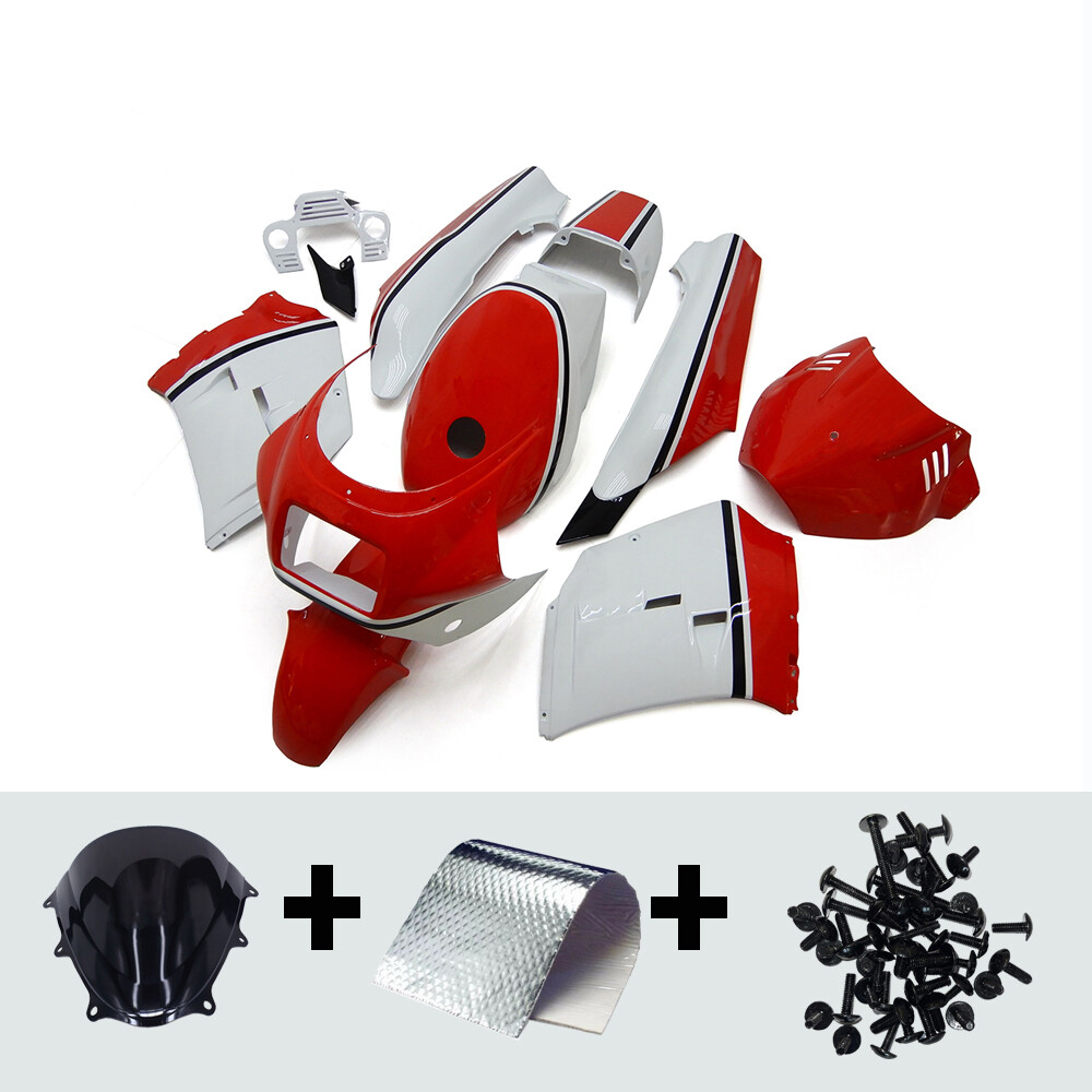 White Red Motor Bodywork For Yamaha RZV500 RD500 1985 1986 1987 ABS Fairing Kit