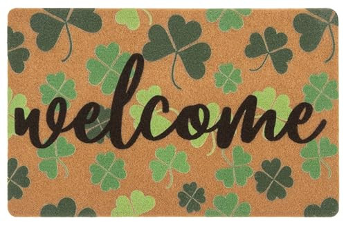 St Patricks Welcome Doormat Outtdoor Entrance Doormat Non Slip Rug for Yard