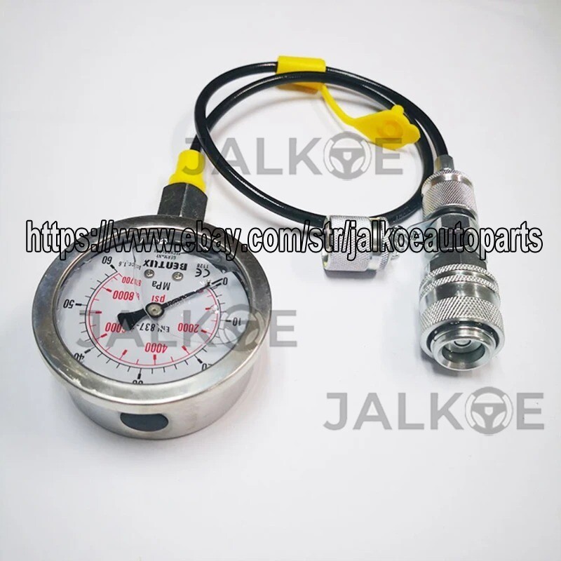 Hydraulic Pump Test For Caterpillar CAt Excavator Quick Connector Pressure Gauge