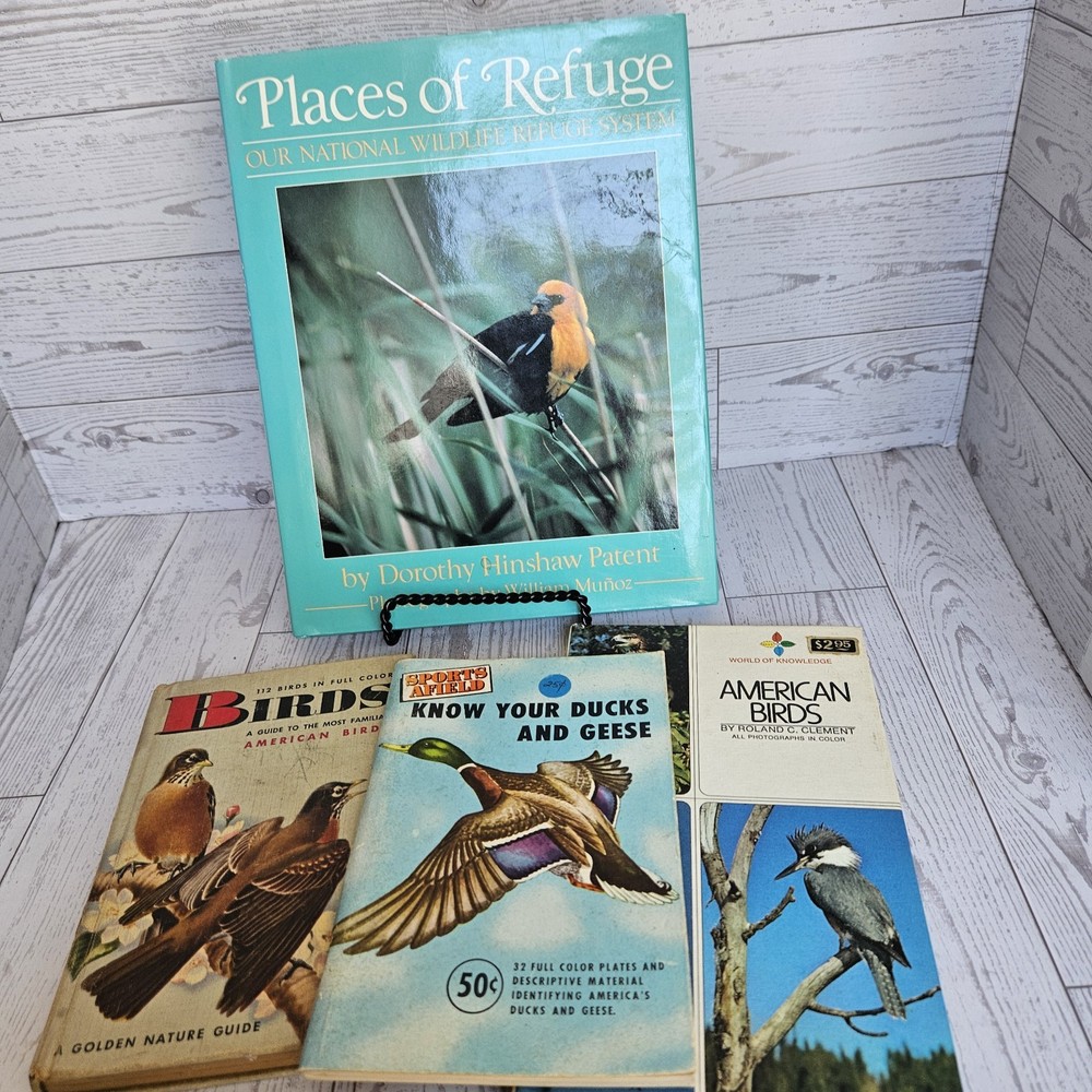 Vtg Lot Of 4 Books American Birds Places Of Refuge Know Your Ducks & Geese +1