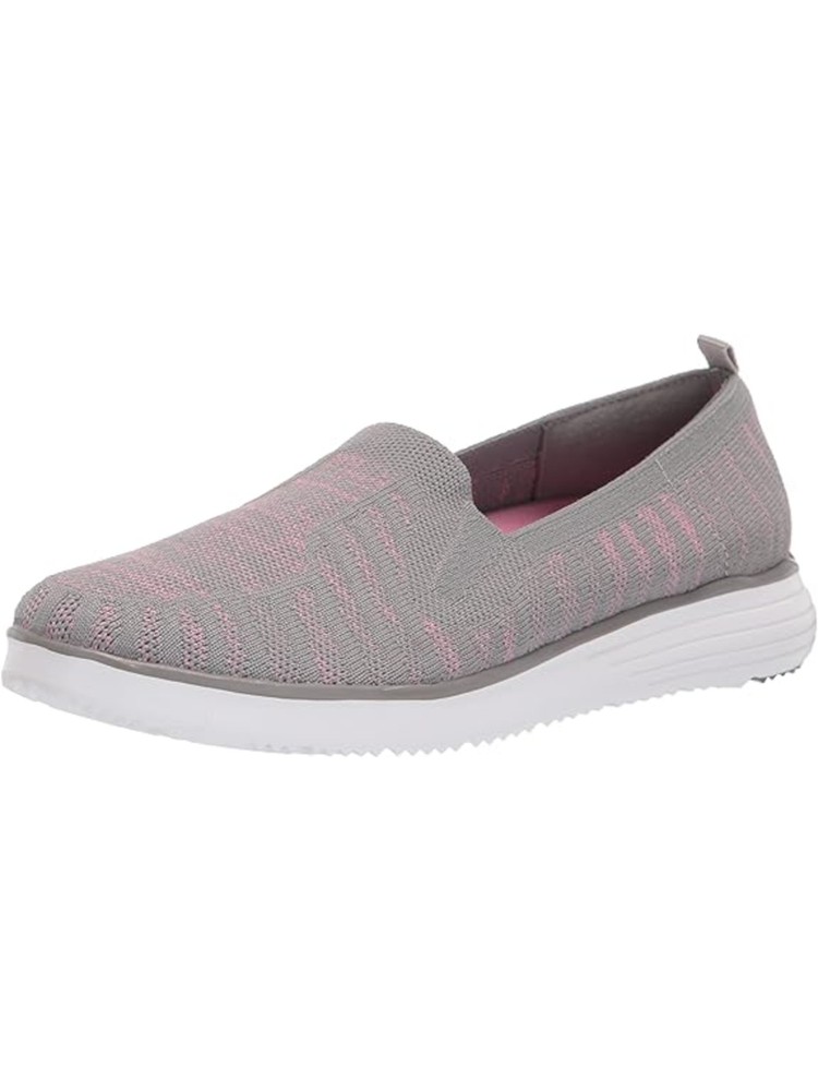 PROPET Womens Gray Back Travelfit Wedge Sneakers Shoes 7.5 N