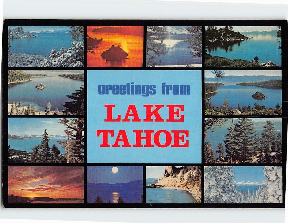 Postcard Greetings from Lake Tahoe USA