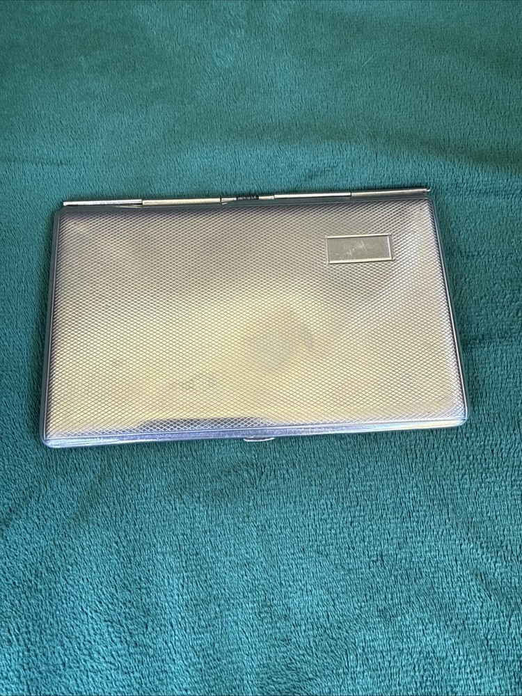 Vintage Aristocrat Chrome Plate Cigarette Case – Made in England – Classic Desig