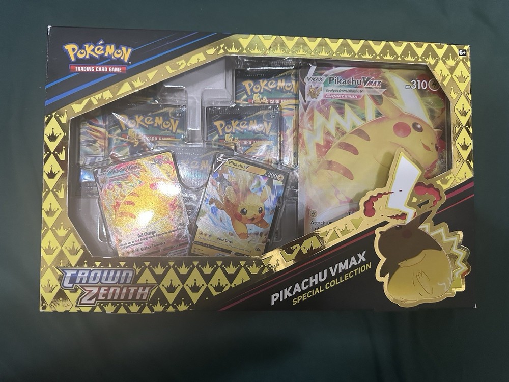 Pokemon TCG Sword & Shield Game Crown Zenith Pikachu VMAX Special Collection Box