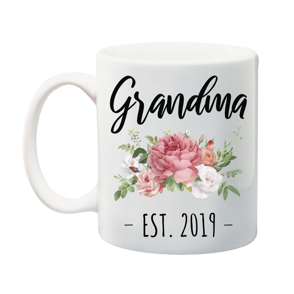 Grandmother Gift For Grandma Mug For Grandparent Gift Floral Coffee Mug For