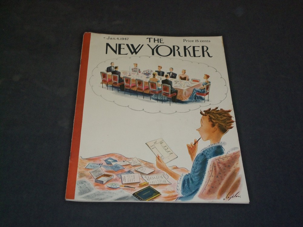 1947 January 4 The New Yorker Magazine - Illustrated Cover - Ny 244