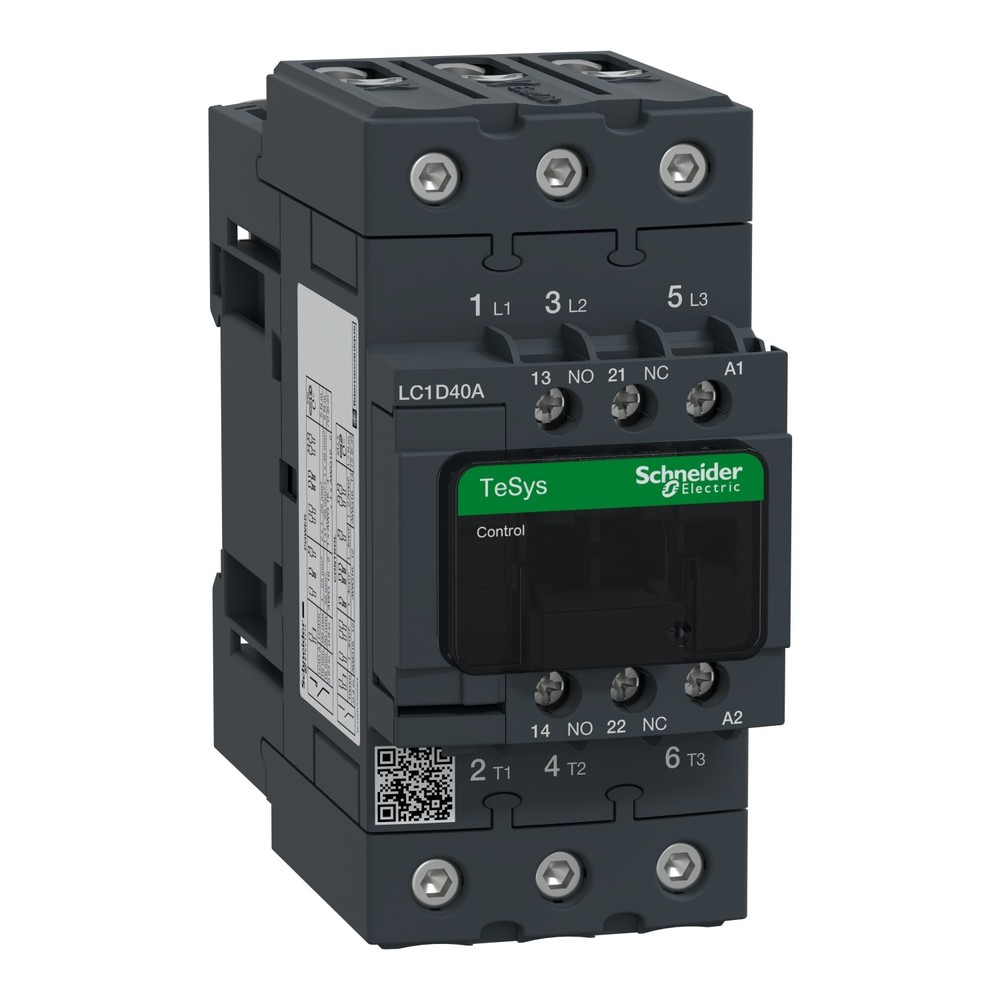 Schneider LC1D40AF7 - TeSys D contactor 3P 40A 110V AC coi - Made in Indonesia