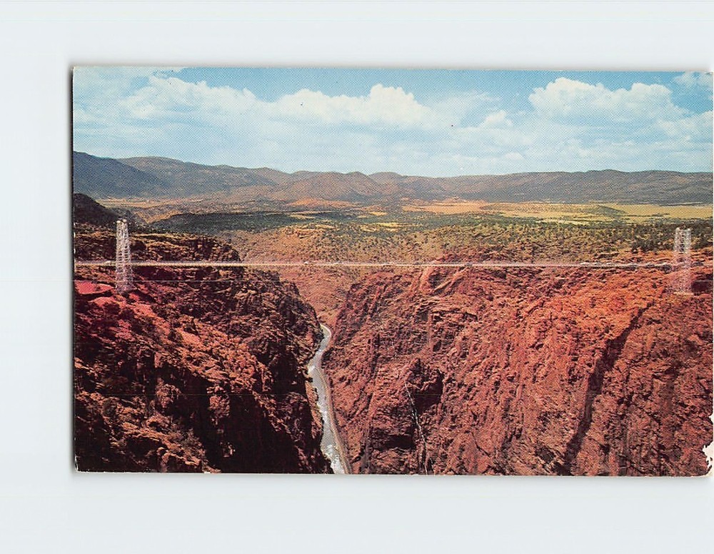 Postcard Royal Gorge Suspension bridge Colorado USA