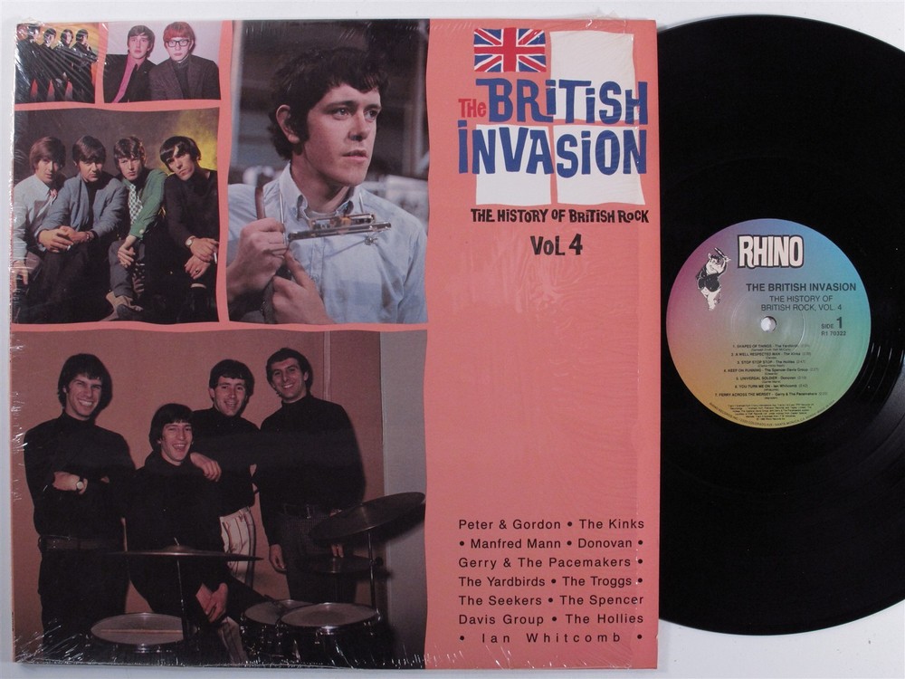 BRITISH INVASION VOL. 4 Various Artists RHINO LP VG++ SHRINK f
