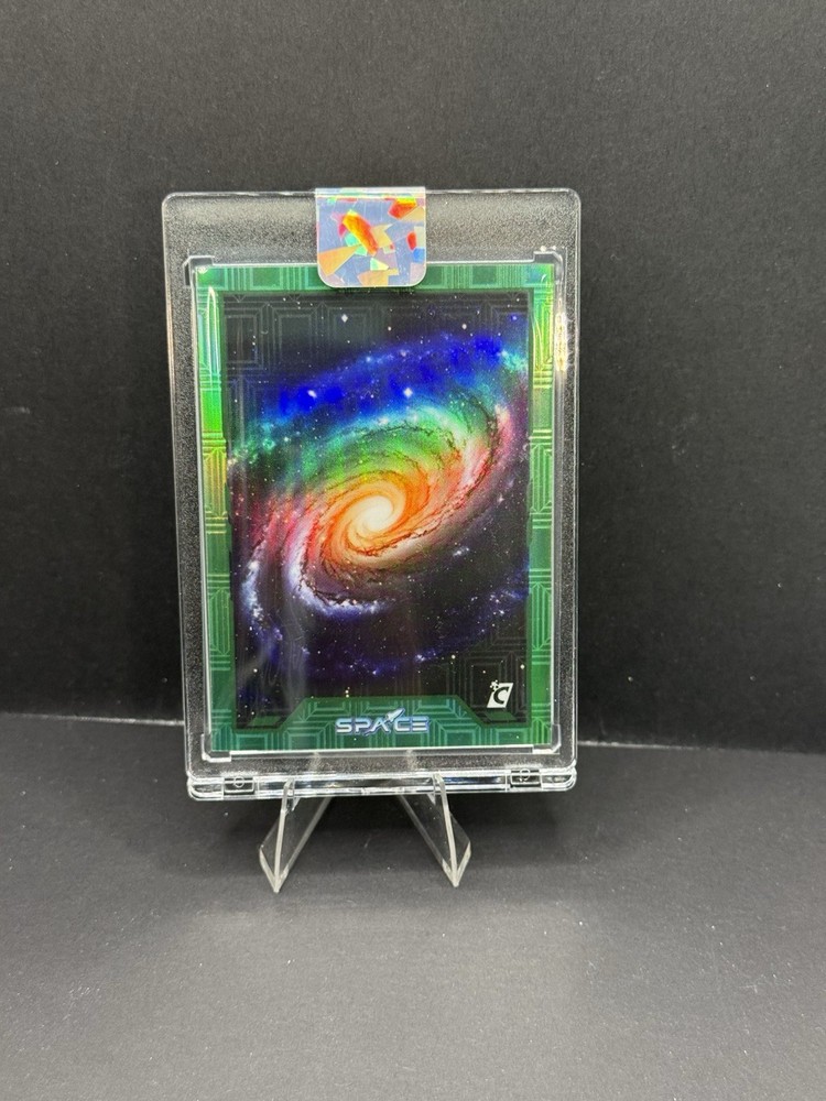 Cardsmiths Currency: Space #80 Milky Way Emerald Gem Refractor /99