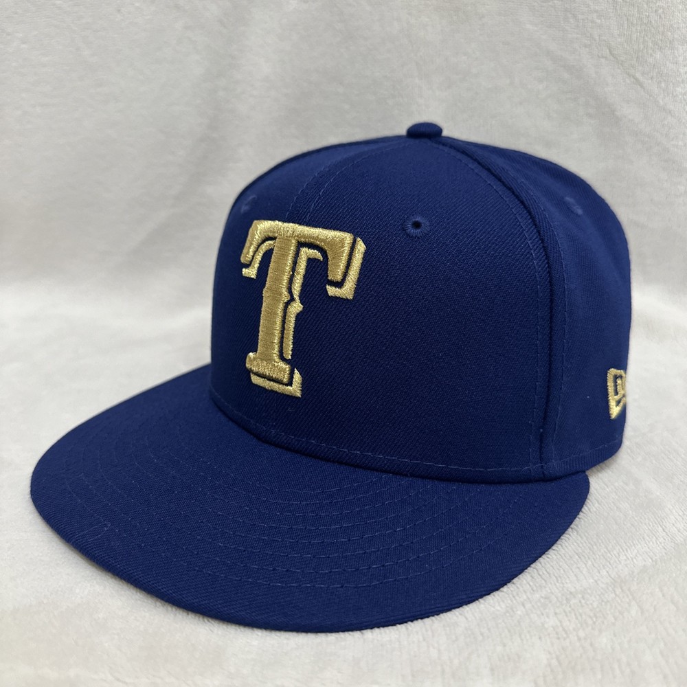New Era Texas Rangers World Series Gold Collection Low Profile 59FIFTY Hat 7 1/8