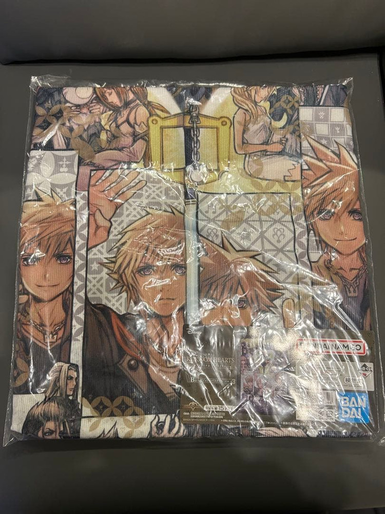 Kingdom Hearts Ichiban Kuji B Prize Visual Bath Towel 90cm New
