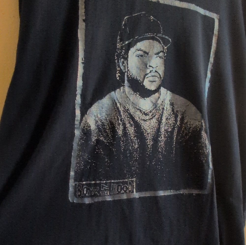 Boyz N The Hood Men's Black Graphic T-Shirt 4XL Short Sleeve