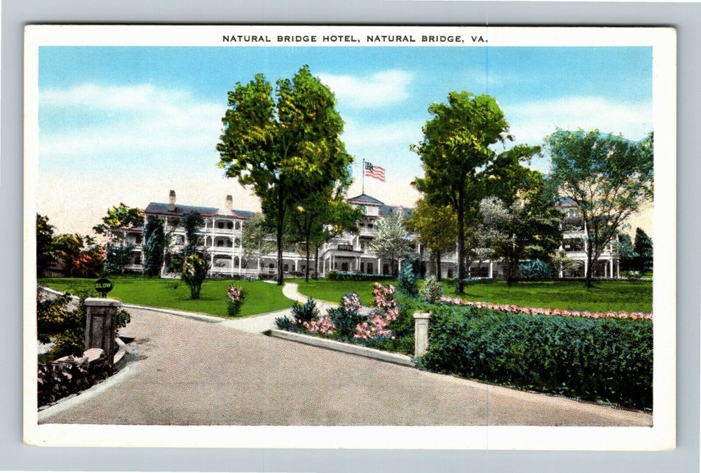 Natural Bridge VA-Virginia, Natural Bridge Hotel Vintage Souvenir Postcard