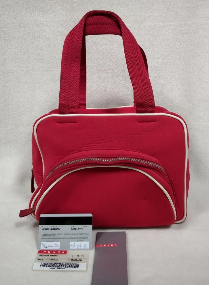 Prada 4Vs161 Boston Bag in Vibrant Red