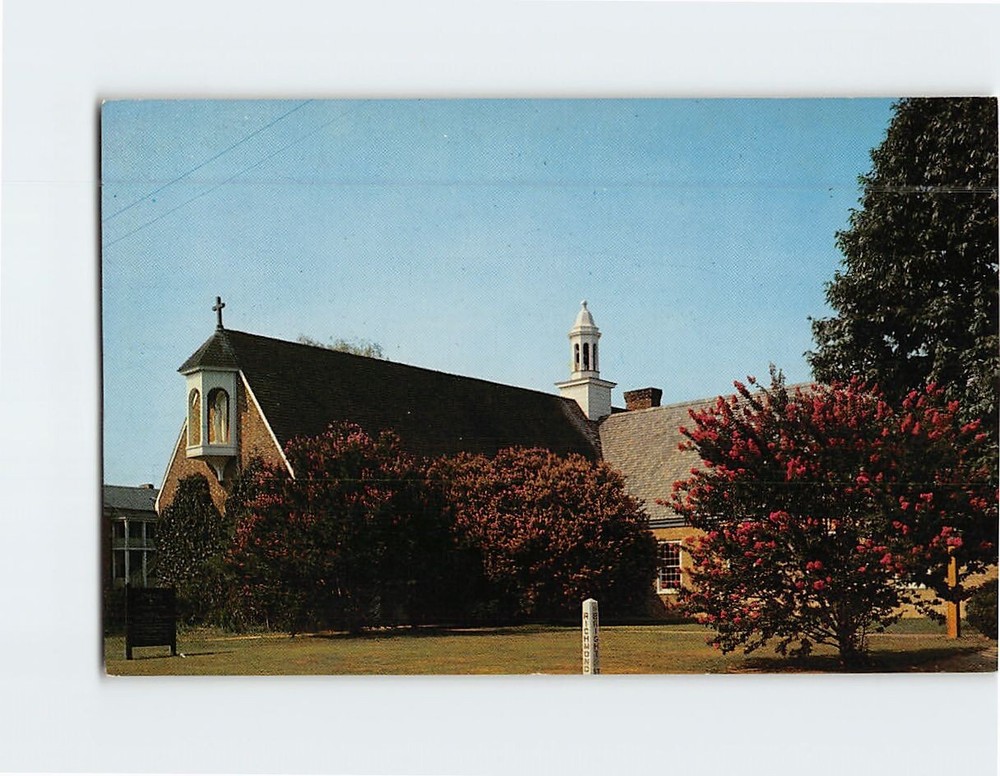 Postcard St Bede's Catholic Church Williamsburg Virginia
