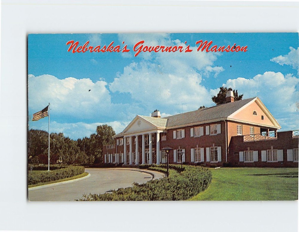 Postcard Governor's Mansion Lincoln Nebraska USA