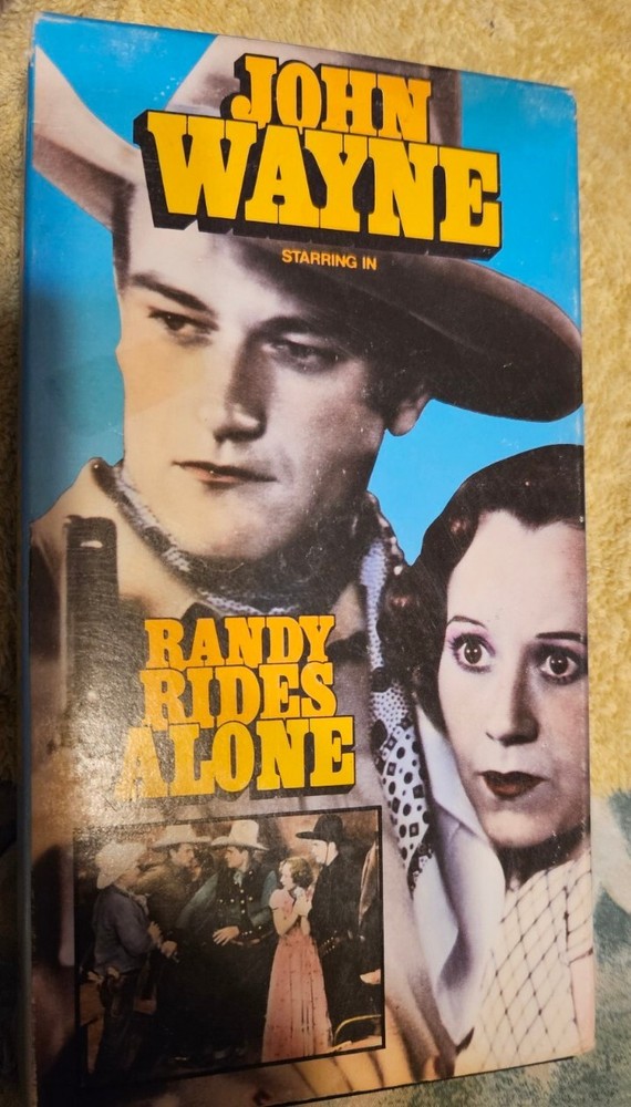 John Wayne - Randy Rides Alone (VHS, 1934) Estate  Item As Is Cond Good Cond