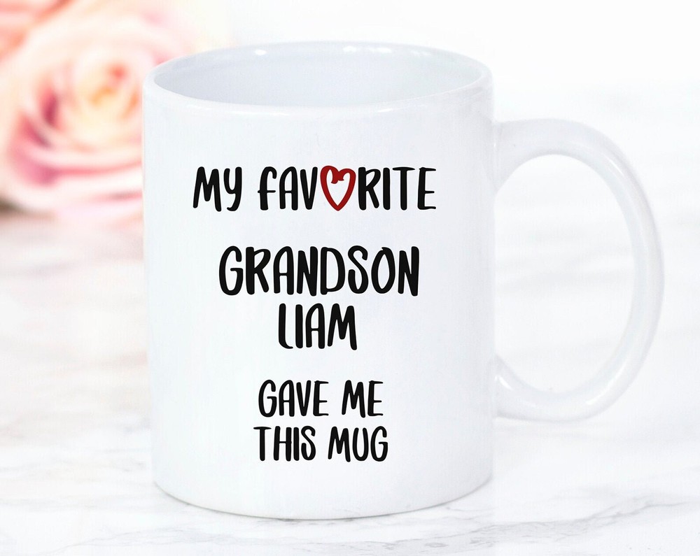 Regalo de abuela personalizado mi nieto favorito me dio esta taza abuela divertida-image