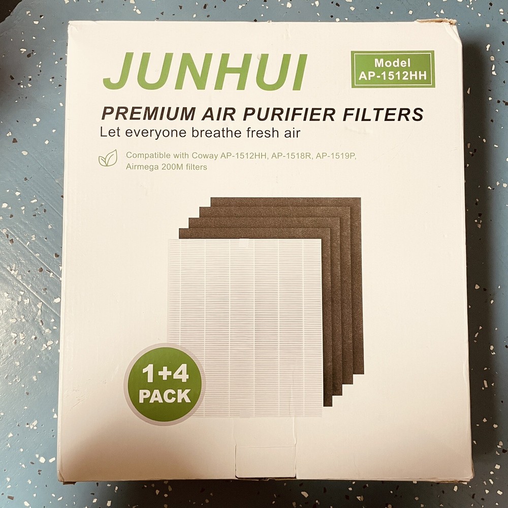 AP-1512HH Air Purifier Replacement Filter Set for Coway Airmega, 1 HEPA 4 CARBON