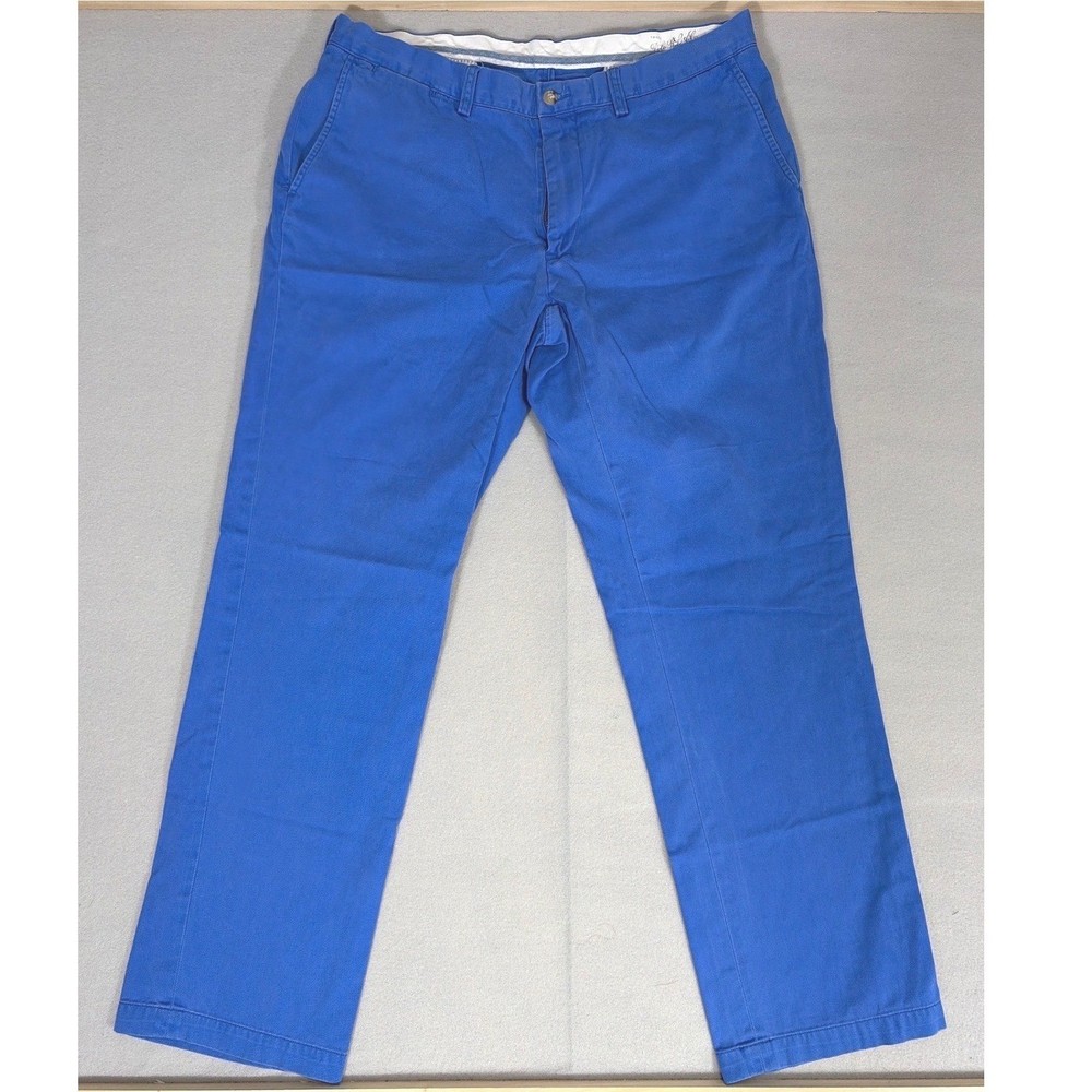 Polo Ralph Lauren Mens Classic Fit Chino Pants Royal Blue 36x32 Cotton Twill