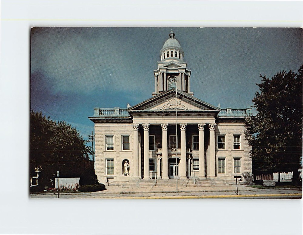 Postcard Crawford County Court House Bucyrus Ohio USA
